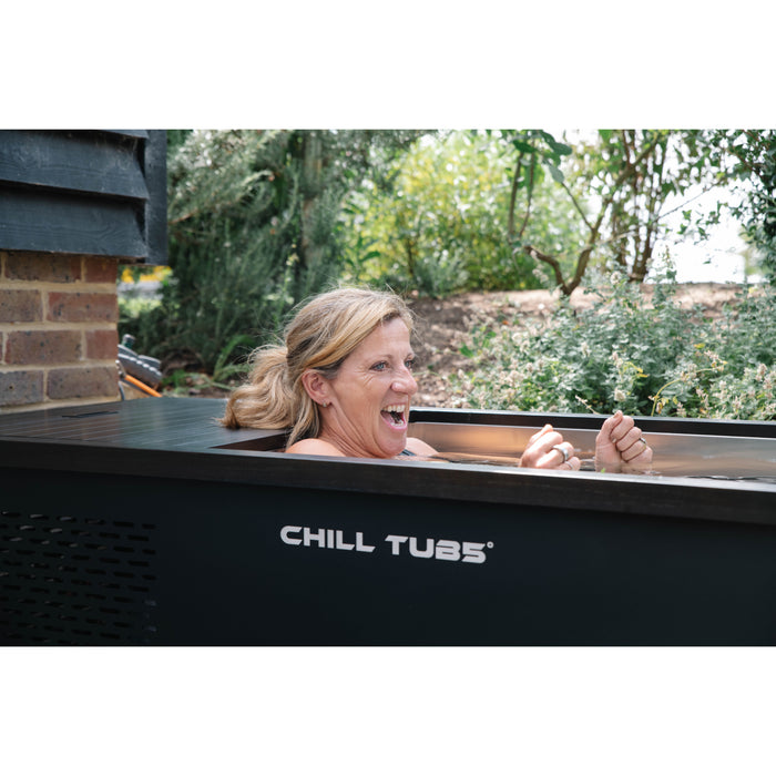 Chill Tubs Ice Bath Sally Gunnell Happy Reaction