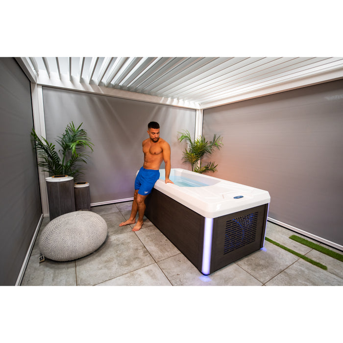 Chill Tubs Pro Ice Bath & Chiller Lifestyle with Model