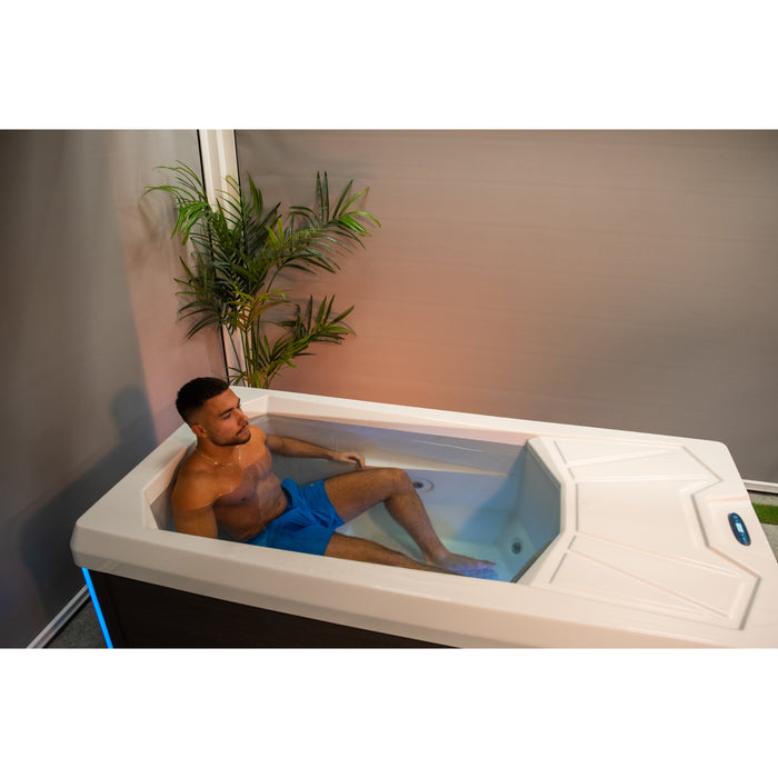 Chill Tubs Pro Ice Bath & Chiller with Model Side View