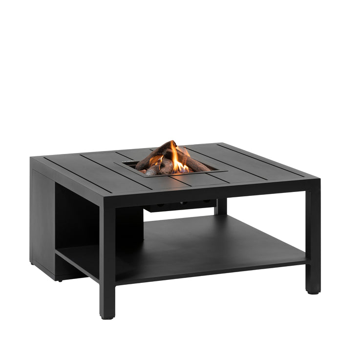 Cosi Cosiflow 100 Square Anthracite Fire Pit Table Side