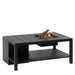 Cosi Cosiflow 120 Rectangular Anthracite Fire Pit Table angle shot