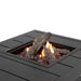 Cosi Cosiflow 120 Rectangular Anthracite Fire Pit Table close up shot