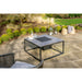 Cosiloft 100 Black and Grey Fire Pit Table fire pit covered