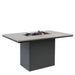 Cosiloft 120 Relaxed Dining Black and Grey Fire Pit Table Angle 