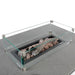 Cosiloft 120 Relaxed Dining Black and Grey Fire Pit Table overhead shot
