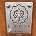 L'Bode Cube Outdoor Fireplace Corten Logo
