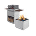 Nordpeis Air Fire Pit and BBQ Grill white background