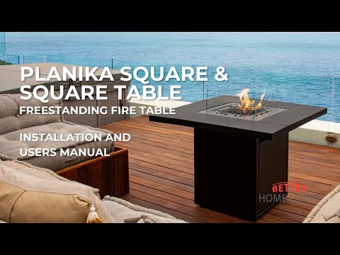 Planika Square and Square Table Installation and Users Manual