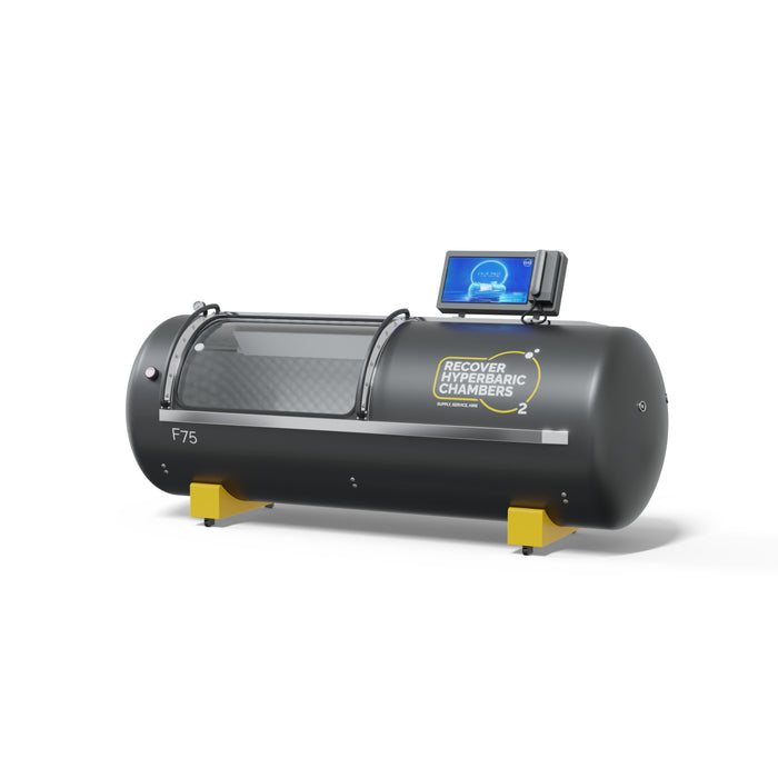 Recover Hyperbaric Chamber F75 Steel on white background