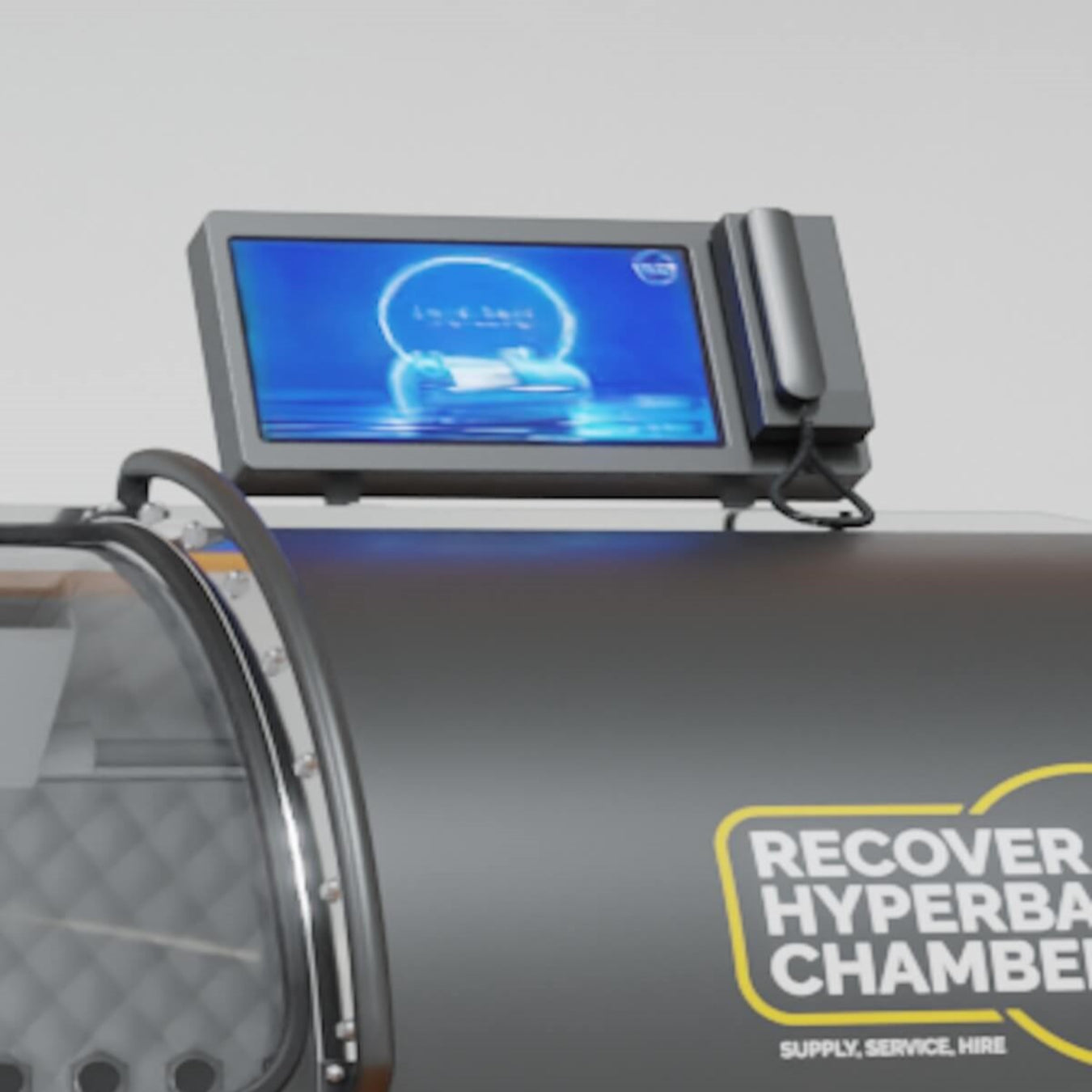 Recover hyperbaric chamber f range display screen