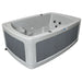 RotoSpa DuoSpa S080 | 2 Person Hot Tub & Cold Plunge Tub Light Grey and Grey Side Panel