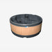 RotoSpa OrbisSpa | 5 Person Hot Tub & Cold Plunge Tub Granite Grey and Teak Side Panel