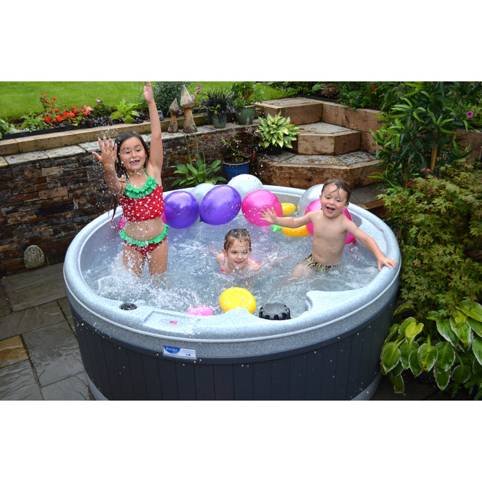 RotoSpa OrbisSpa | 5 Person Hot Tub & Cold Plunge Tub Lifestyle with Kids Playing