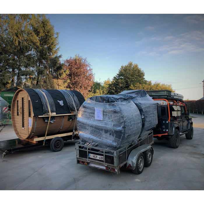 Viking Industrier Barrel Sauna 1.9 x 2.5m Thermowood Assembled