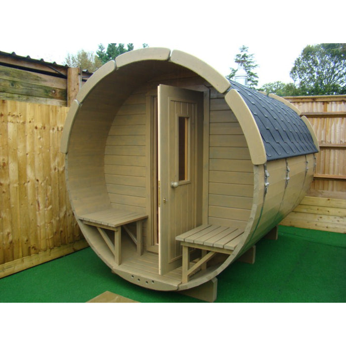 Viking Industrier Barrel Sauna 1.9 x 3.5m Design