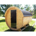 Viking Industrier Barrel Sauna 2.2 x 3.5m Glass Door and Black Roof Lifestyle