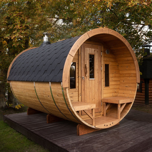 Viking Industrier Barrel Sauna 2.2 x 3.5m Lifestyle