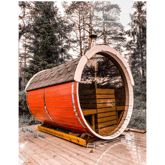 Viking Industrier Barrel Sauna 2.2 x 3.5m Winter Lifestyle