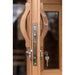 Viking Industrier Barrel Sauna 2.2 x 3.5m Thermowood Door Lock
