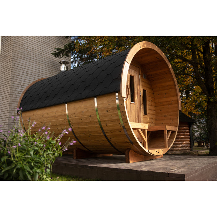 Viking Industrier Barrel Sauna 2.2 x 3.5m Thermowood Lifestyle