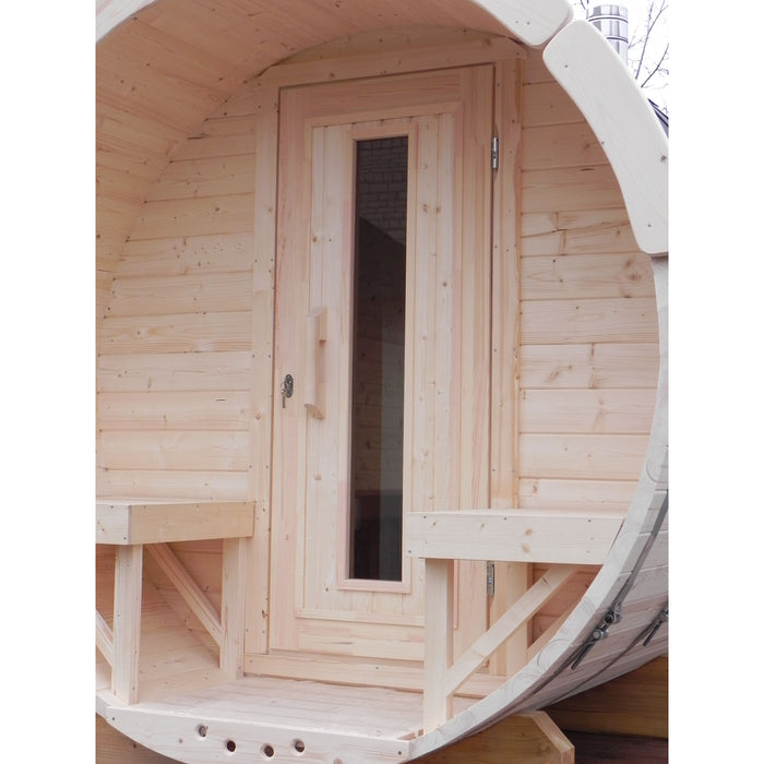 Viking Industrier Barrel Sauna 2.2 x 3m Door