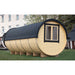 Viking Industrier Barrel Sauna 2.2 x 5.9m with Side Entrance Side Windows