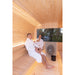 Viking Industrier Luna Outdoor Sauna Lifestyle with Couple Relaxing