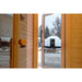 Viking Industrier Luna Outdoor Sauna with Changing Room Door View