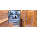Viking Industrier Luna Outdoor Sauna with Changing Room Window View