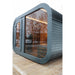 Viking Industrier Luna Outdoor Sauna with Changing Room Winter Season Close View