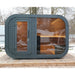 Viking Industrier Luna Outdoor Sauna with Changing Room Winter Season Front View