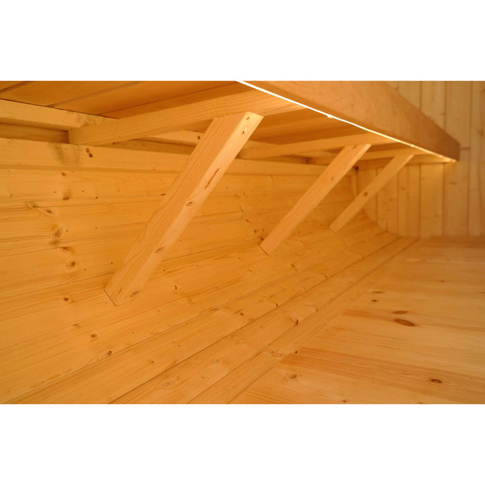 Viking Industrier Luna Outdoor Sauna Wooden Bench