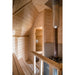 Viking Industrier Sauna Cabin 16.5m² inside view heater with open door close up
