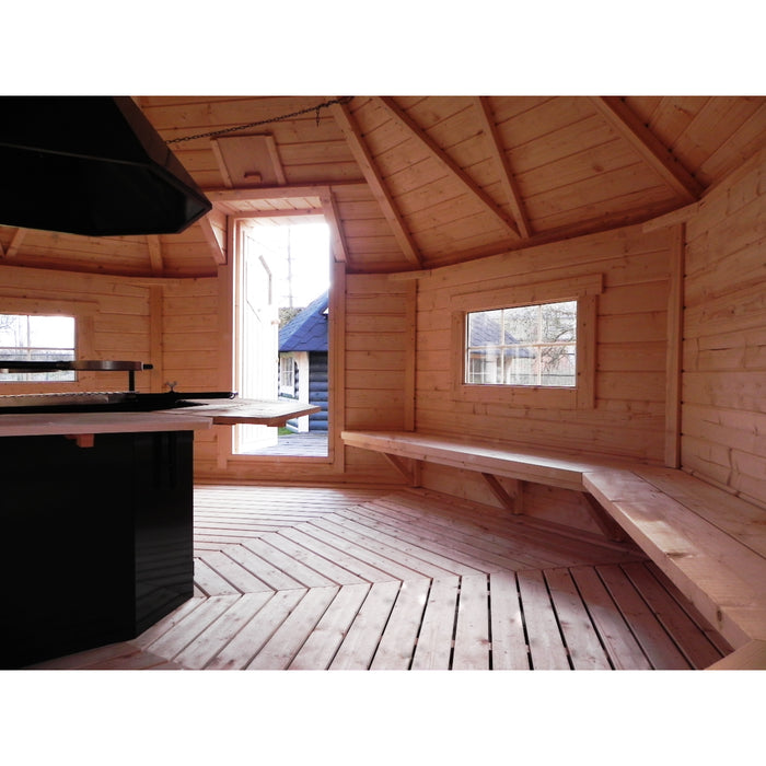 Viking Industrier Sauna Cabin 16.5m² inside entrance view