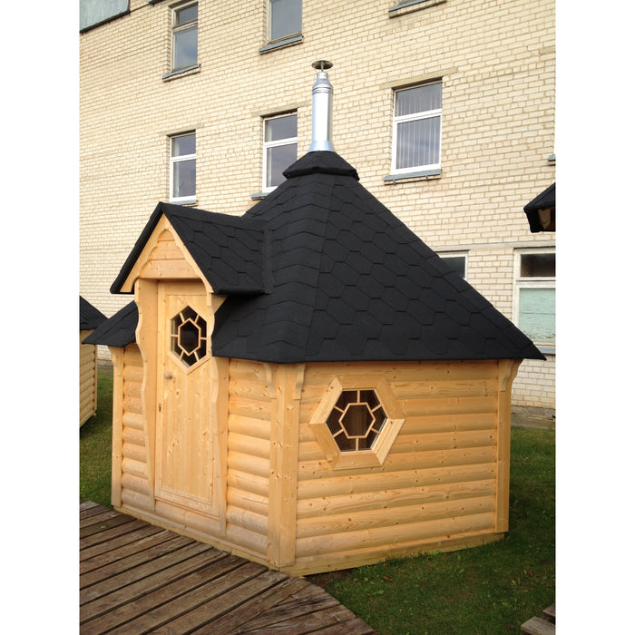 Viking Industrier Sauna Cabin 9.2m²  outdoor lifestyle black roof beside building