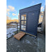 Viking Industrier Sauna Cube 2 x 2m outdoor lifestyle black paint on wooden platform