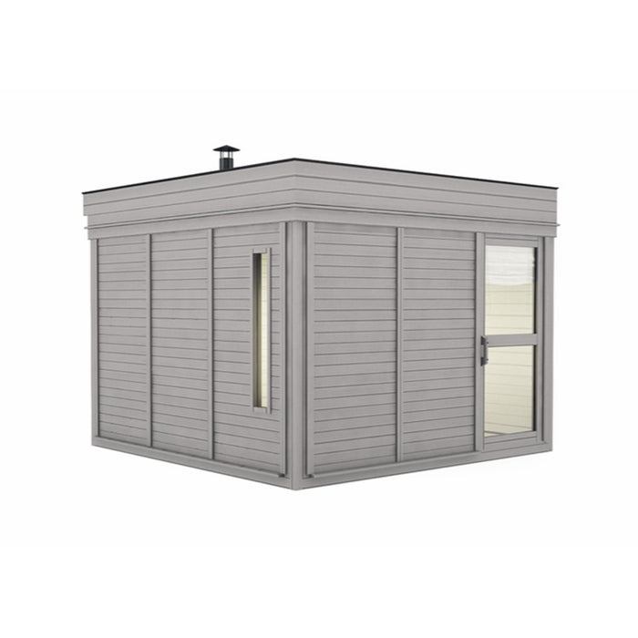 Viking Industrier Sauna Cube 3 x 3m with Changing Room on white