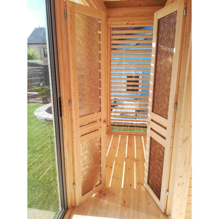 Viking Industrier Sauna Cube 3 x 4m with Lounge Room Door
