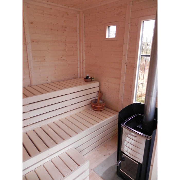 Viking Industrier Sauna Cube 3 x 4m with Lounge Room Sauna Area