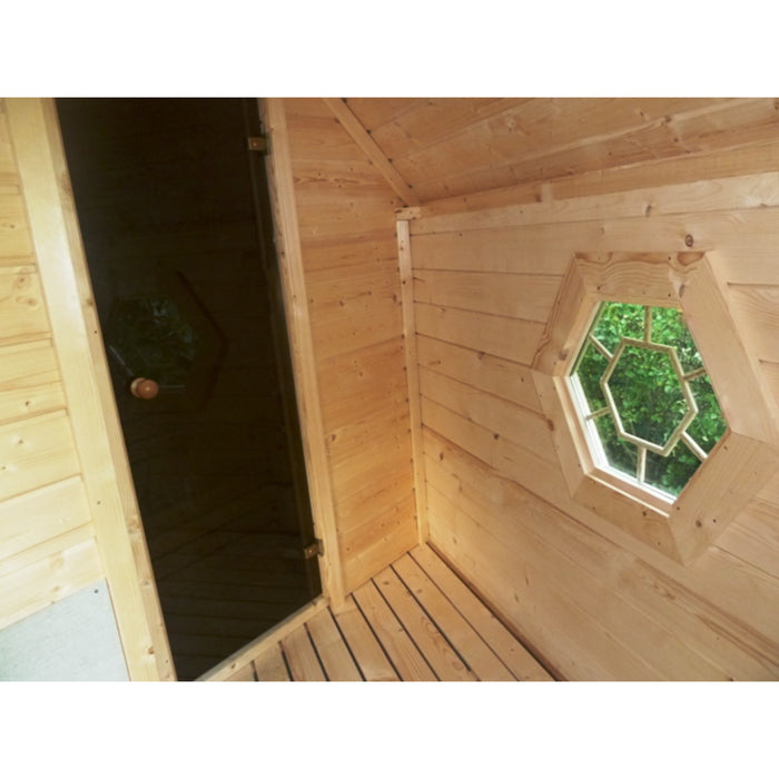 Viking Industrier Sauna Cabin 9.2m² lifestyle inside changing room