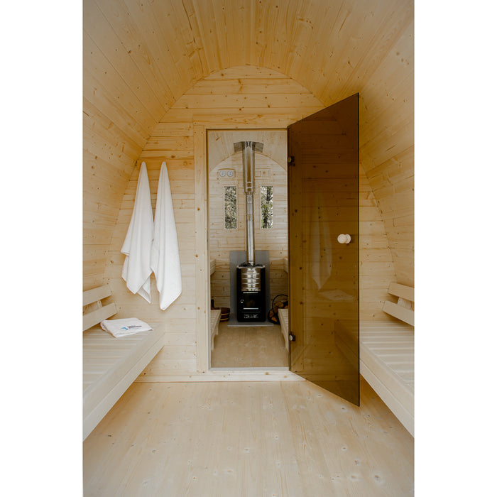 Viking Industrier Sauna Pod 2.4 x 4m Interior Design